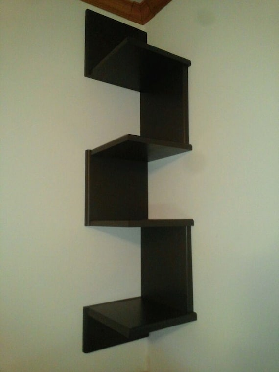 Zig Zag Corner Wall Shelf