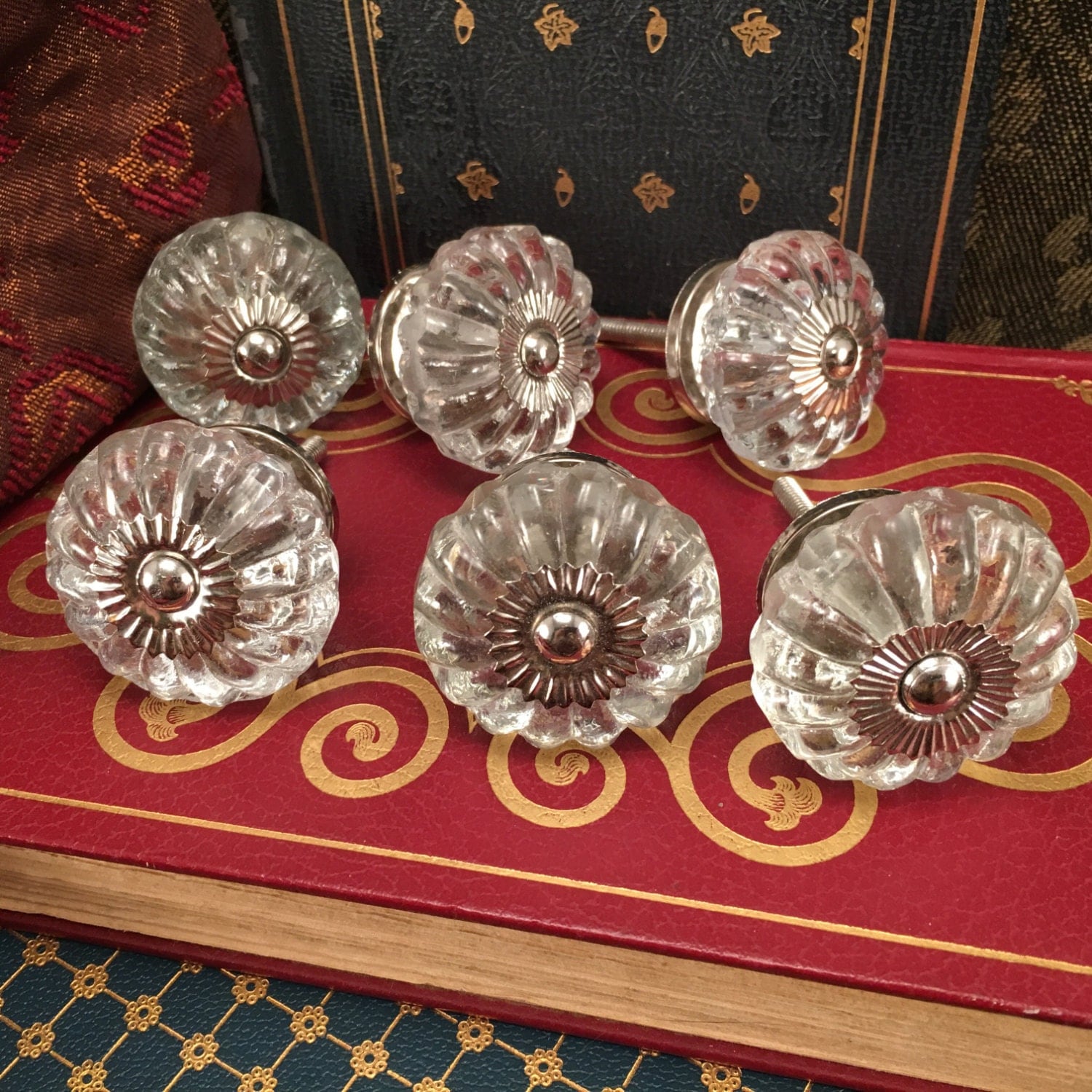 RESERVED Natalie 16 Clear Knobs Decorative Pull Knob Craft