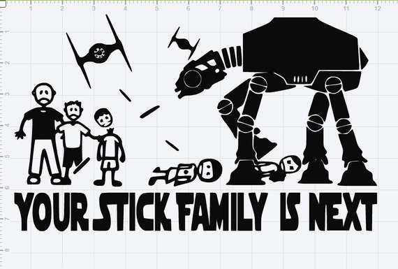 Download Star Wars You Stick Family Is Next SVG EPS DXF Studio 3Cut