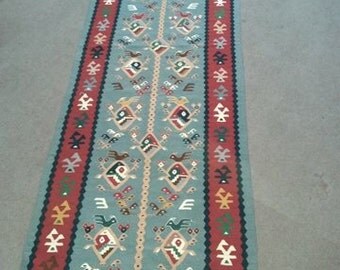 Handmade Long 10'2"X3'1"SHARKOY Runner