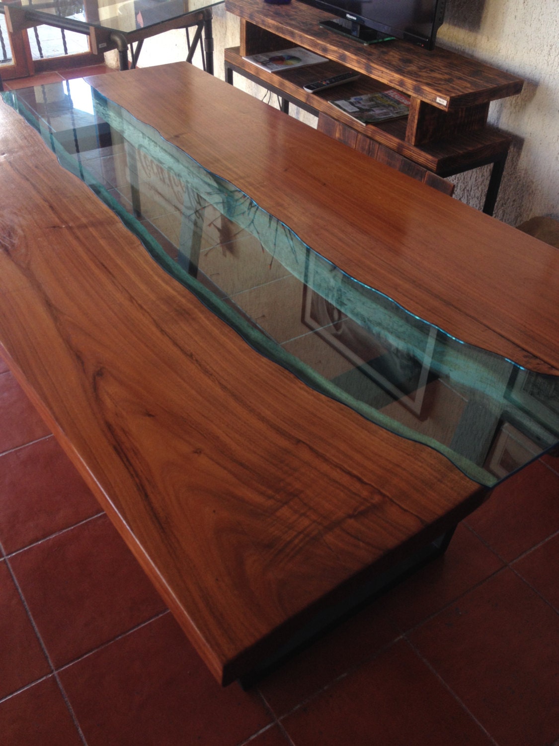 Glass River Dining Table