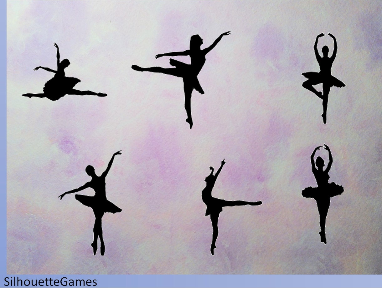 Download Ballet SVG ballerina silhouettes Instant Download Digital