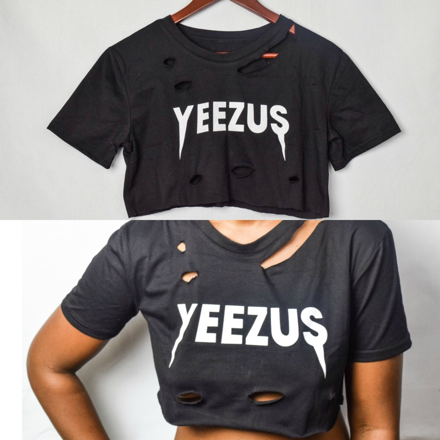 yeezy shirts with holes