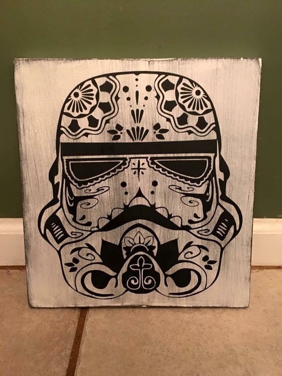 Storm trooper distressed sign by KTcreationsBoutique on Etsy