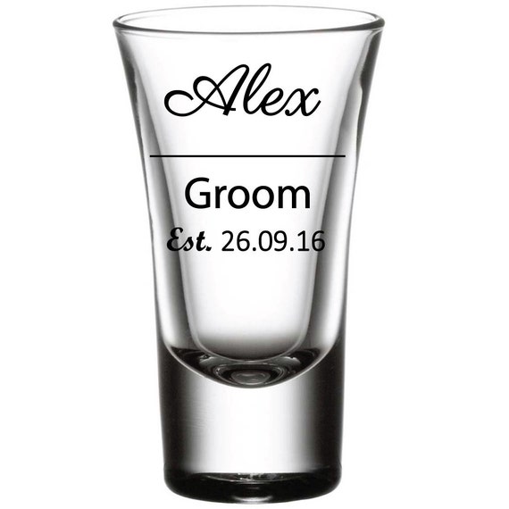 DIY Set of 6 Shot Glass Decals Custom Personalized vinyl