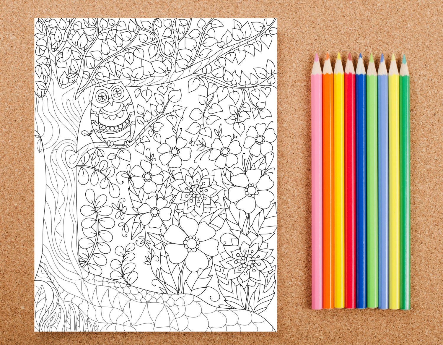 Downloadable Adult Coloring Page: Magic in by LiltColoringBooks