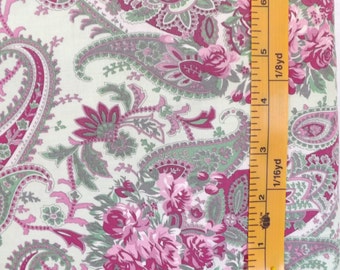 Westminster Fibers, Free Spirit, Verna Mosquera, Billet-Doux, PWVM 094, Floral Paisley, Quilting Material