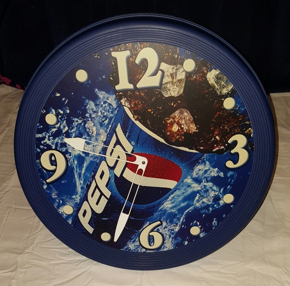 1990s Vintage Pepsi big blue 18 clock by Othompson1993 on Etsy