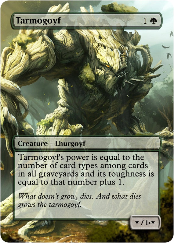 Tarmogoyf Custom Art Foil or Non Foil Card / by