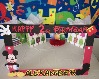 mickey mouse party photo booth frame