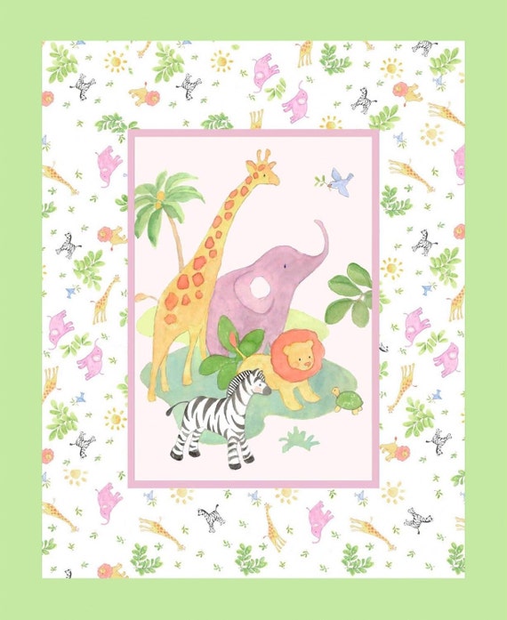 Jungle animals quilt