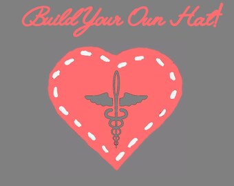 Custom! Build your own scrub hat cap-scrub cap trendy surgery cap- scrubsNstitches