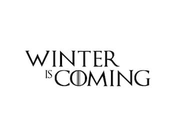 Download Game of thrones Winter is coming wolf head vector logo for