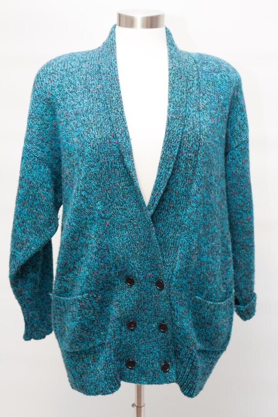 teal duster cardigan