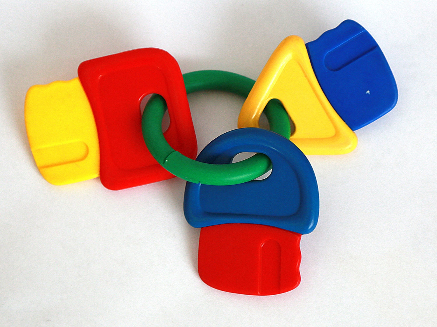 Vintage teething toy Baby Teething Keys toy plastic Baby