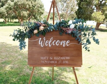 Welcome Wedding Sign Wooden Rustic Decorative Welcome Wedding Sign Wooden Rustic Decorative