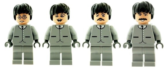 beatles lego faces