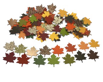 Pick your colors leaf confetti, thanksgiving confetti, fall table scatter, table top decor, autumn decorations party decoration maple leaves