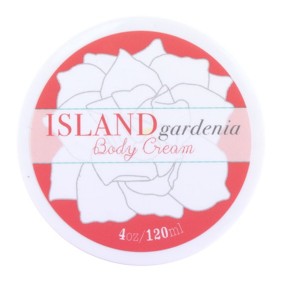 Island Gardenia Shea Butter Body Cream Vegan and by NaiadSoapArts