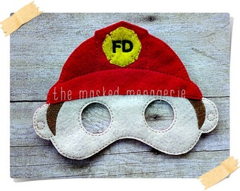 Fireman Mask Boys Make Believe Pretend Play Creative Play Mask