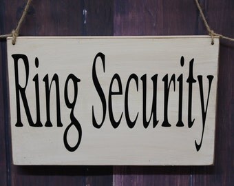 ring security sign – Etsy