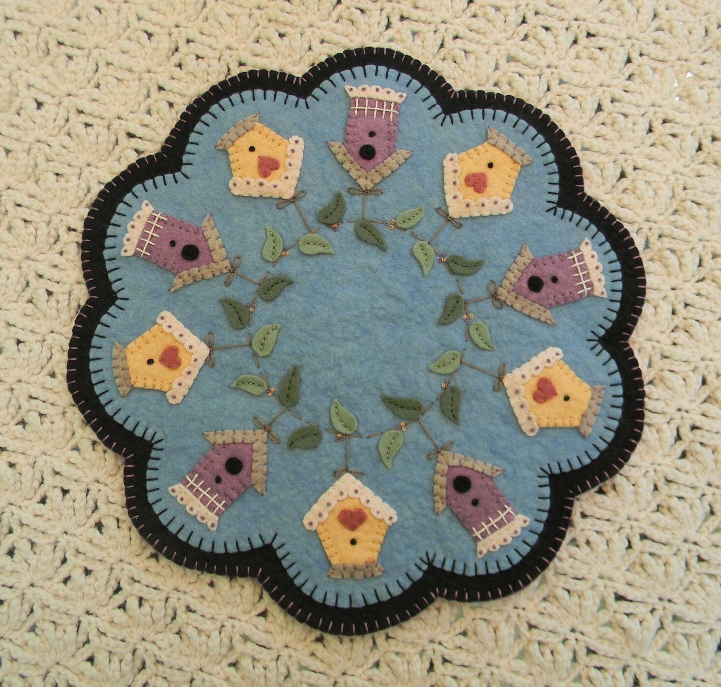 Candle Mat Kit Penny Rug Kit Wool Felt Kit Summer Rental