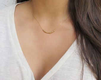 Morse Code Necklace Hidden Message Morse Code Love Jewelry Bridesmaids Necklace Gold Filled Necklace