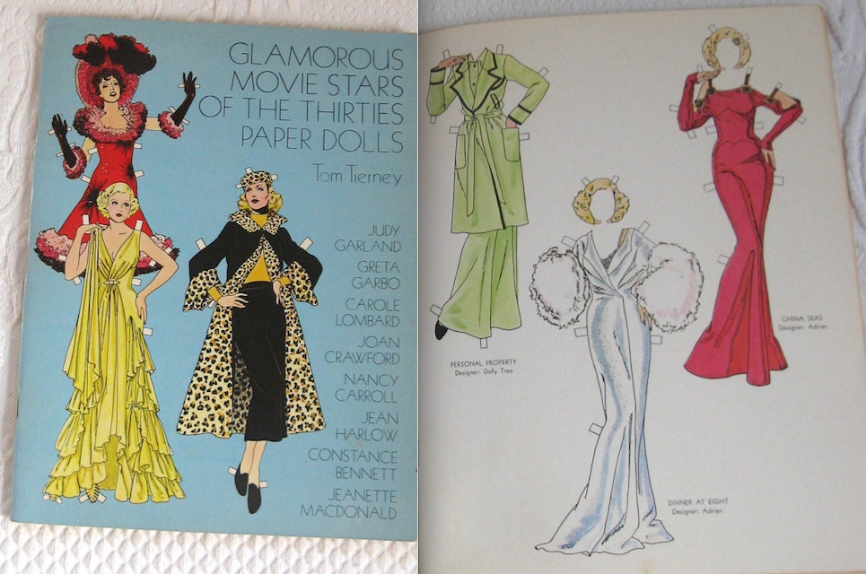 paper dolls . 30s movie star paper dolls . judy garland paper