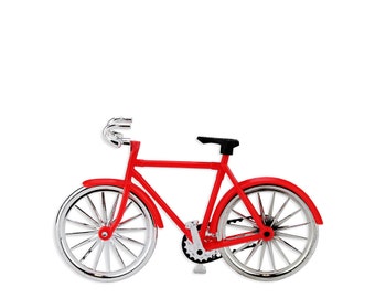 Red Bicycle Cake Topper - a vintage cruiser bike cake topper