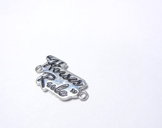 Horses Rule Double-link Pendant Charm