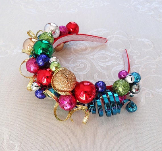 Items Similar To Adult Christmas Headband, Tacky Sweater Party, Holiday 