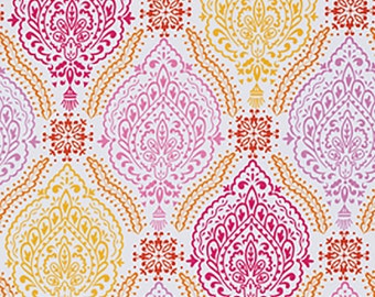 SALE - Dena Designs Fabric by the Yard - Little Azalea - Delphine in Pink - Quilter's Cotton