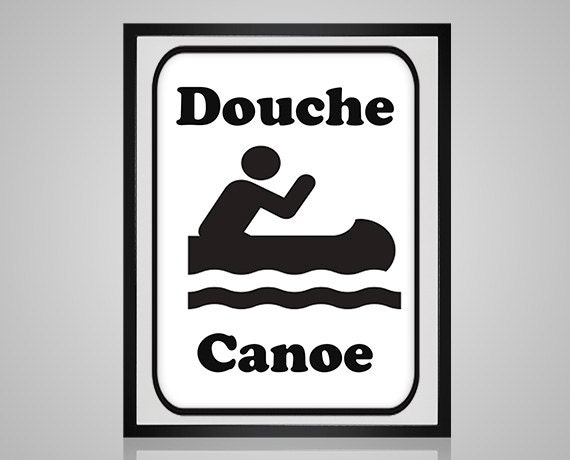Douche Canoe adult language funny sampler cuss words cute