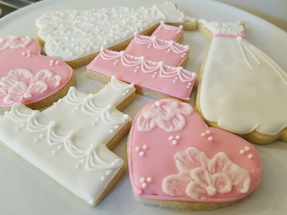 Bridal shower sugar cookies 1 dozen customize to match