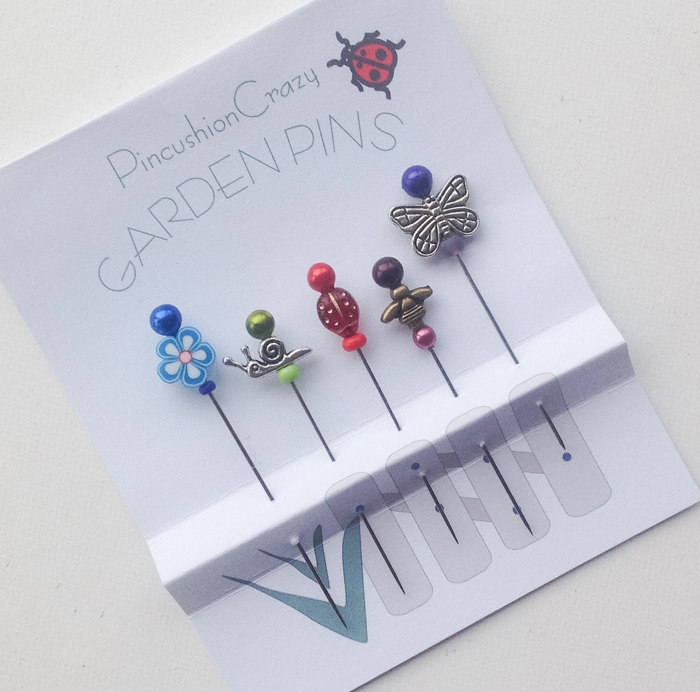 Garden Pins Sewing Accessory Gift for Quilter Beaded