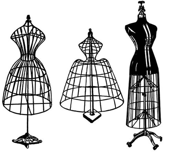 antique wire dress forms mannequins png jpg silhouette sewing