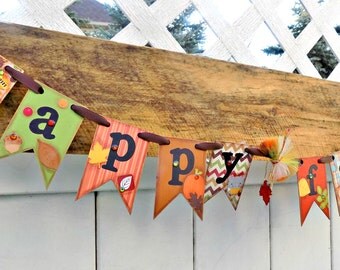 Fall Banner-Happy Fall Banner-Fall Garlands-Fall Signs-Fall Decorating-Fall Photo Prop-Thanksgiving Decor-Autumn Banners-Happy Fall Sign