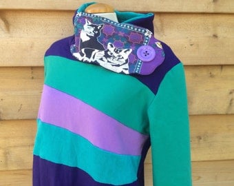 SPRING THEME Hoodie Sweatshirt Sweater Recycled Upcycled