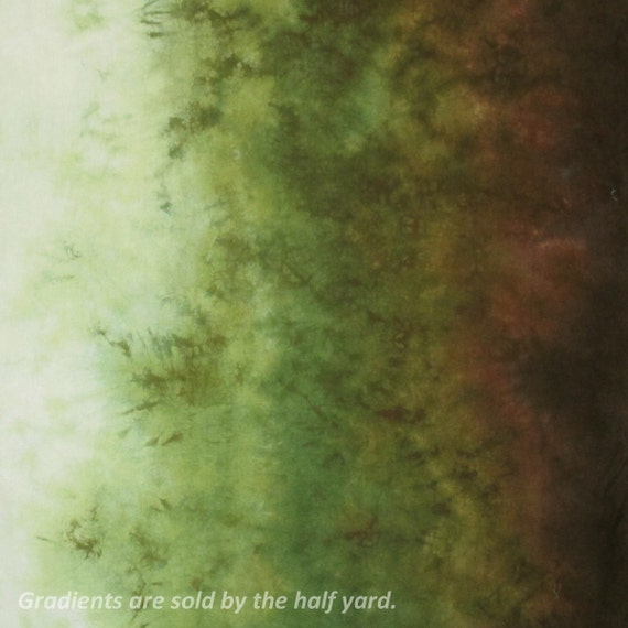 Gradient Hand Dyed Fabric Woodlands