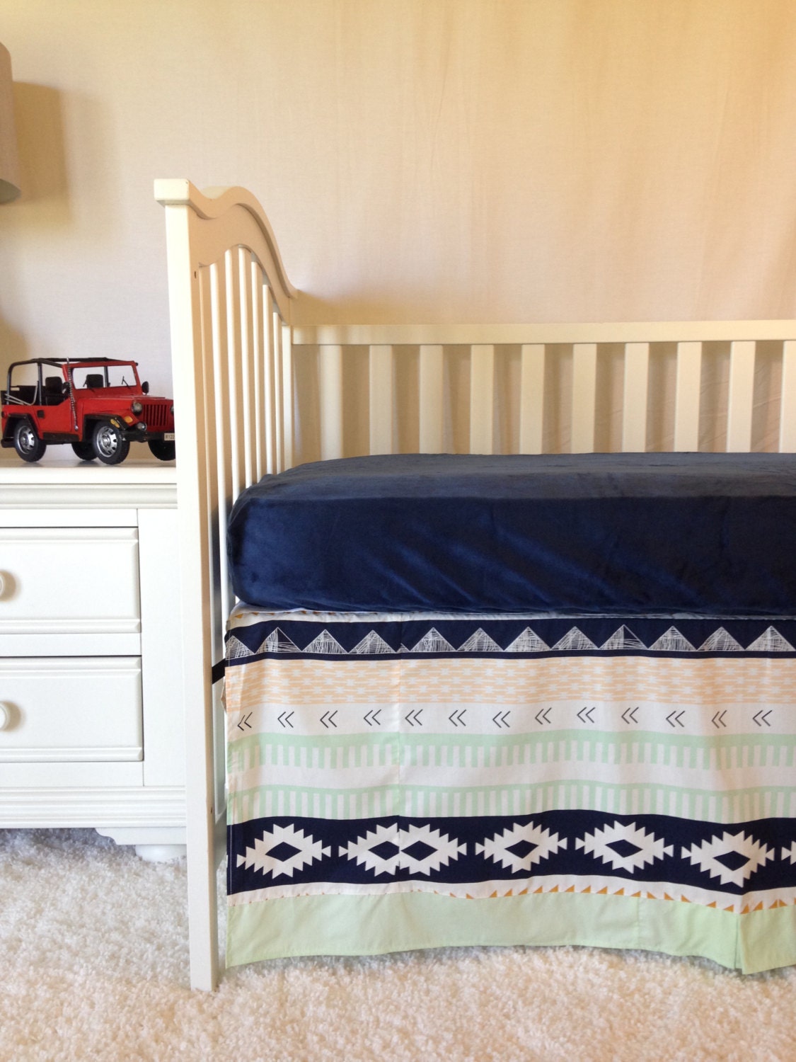 SHIPS TODAY Aztec Baby Bedding 2 Pc Crib Set by RitzyBabyOriginal