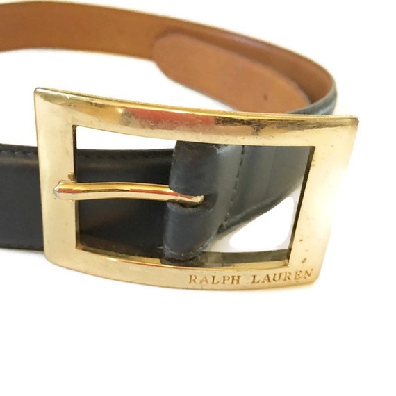 Vintage Ralph Lauren Belt Leather belt size M by VintageGirLNY