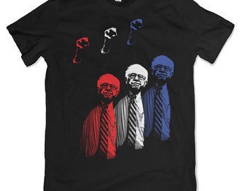 Bernie Sanders T-Shirt. Red White and Blue Revolution Tee.