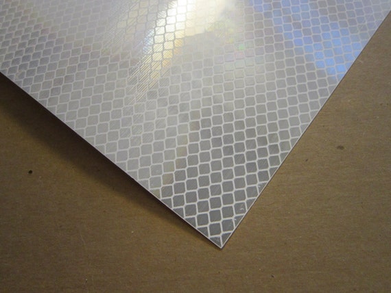 adhesive back reflective tape sheet - white honeycomb reflective