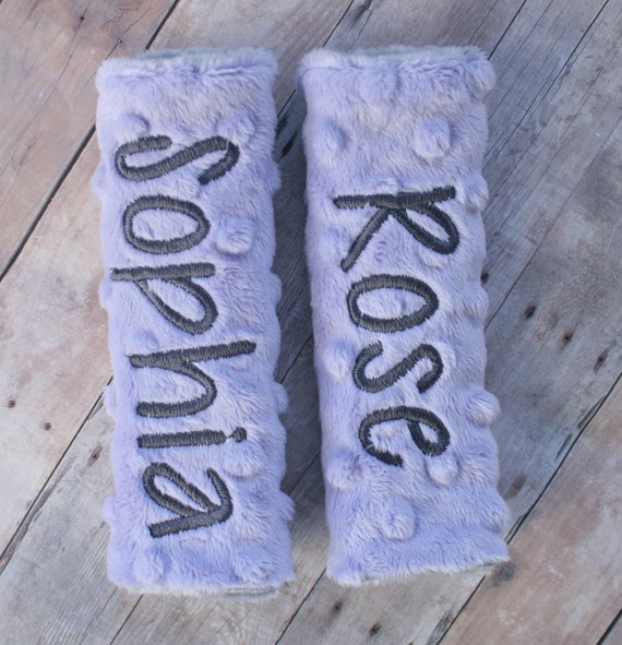 Personalized Car Seat Strap Covers YOU CHOOSE by twigsandtweets