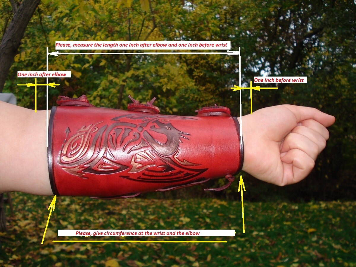 Archery Arm Guard Tooled Leather