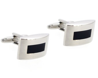 Black And Silver Cufflinks 1200513