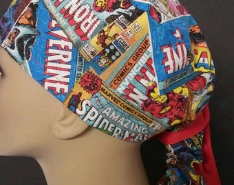 Marvel ponytail scrub hat