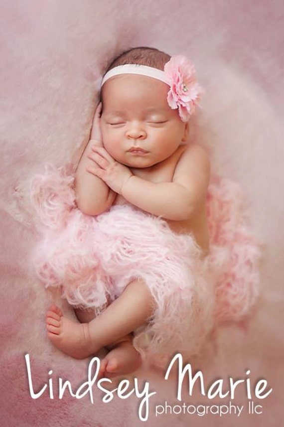 Light Pink Photography Prop Baby Blanket Pale Pink Newborn