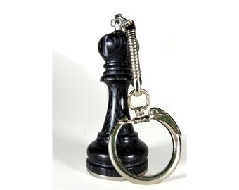 Custom Engraved King Chess Piece Keychain