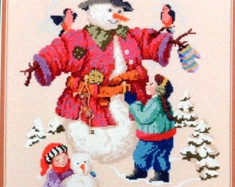 Dressed For Winter - Studio "B" Cross Stitch Chart # 6104 - Includes 2 charms